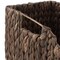 Casafield Set of 2 Water Hyacinth Pantry Baskets with Handles, Woven Storage Bin Organizers for Kitchen Shelves, Medium and Large Sizes